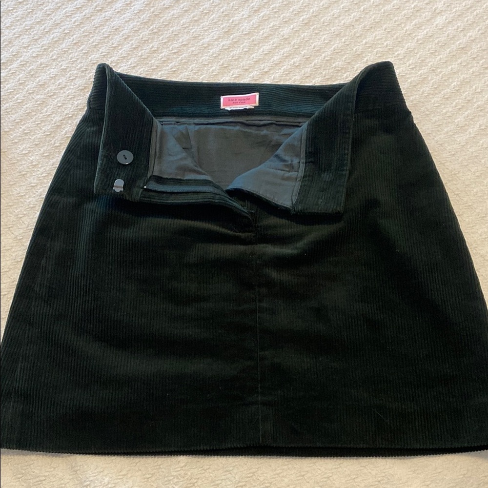 Kate Spade Green A-Line Mini Skirt for Work